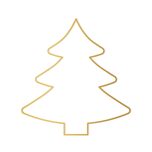 金线圣诞树图片下载