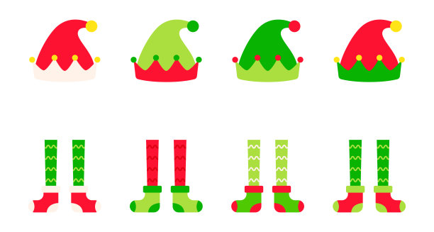 一套圣诞精灵家庭图片下载