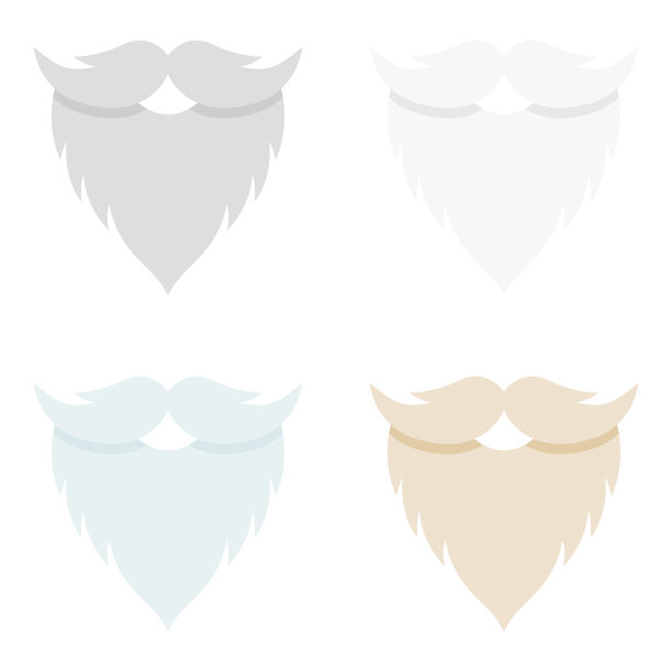 套胡在平风格孤立图片下载