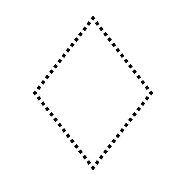 菱形虚线符号矢量图标的创意平面设计ui元素图片下载