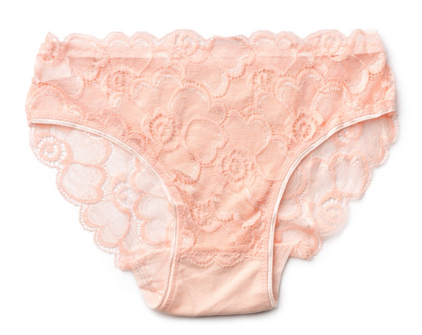 经典蕾丝女性内裤孤立在白色背景图片下载