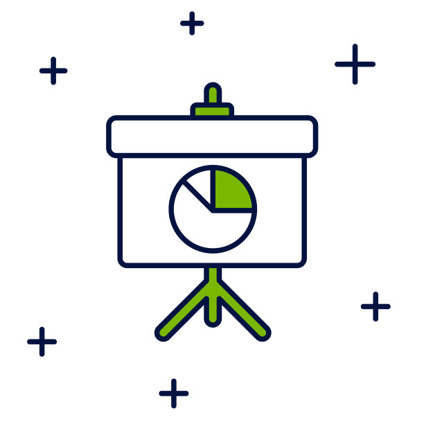 用图表填满提纲展示板图片下载