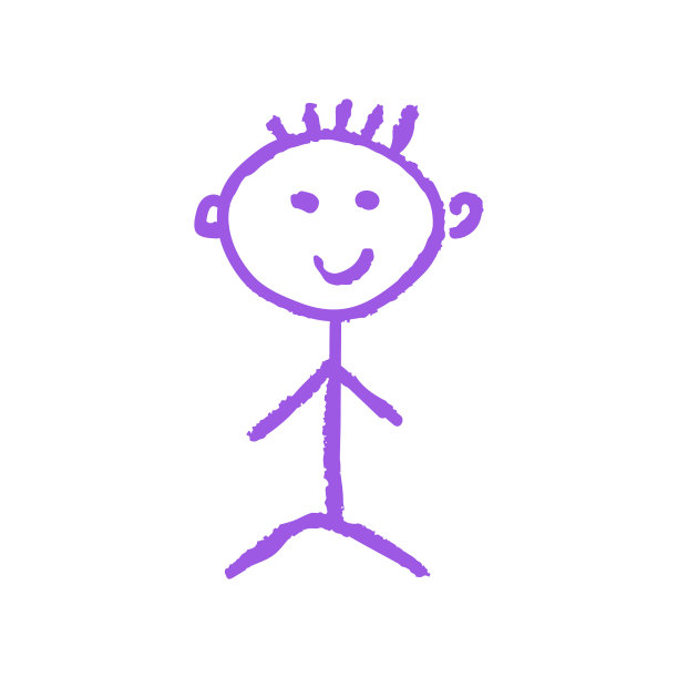 图标的手绘风格。用蜡笔画画，孩子的创造力图片下载