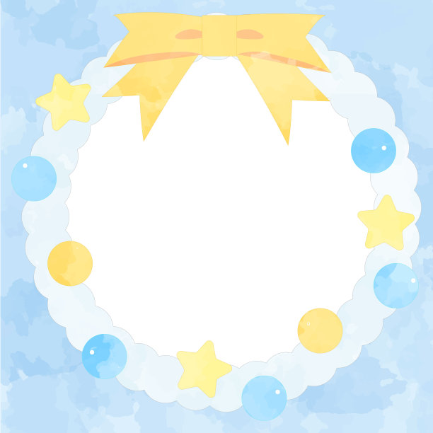 可爱的方形背景水彩圣诞图片图片下载