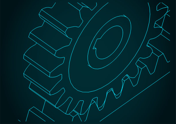 齿条和齿轮的特写图片下载