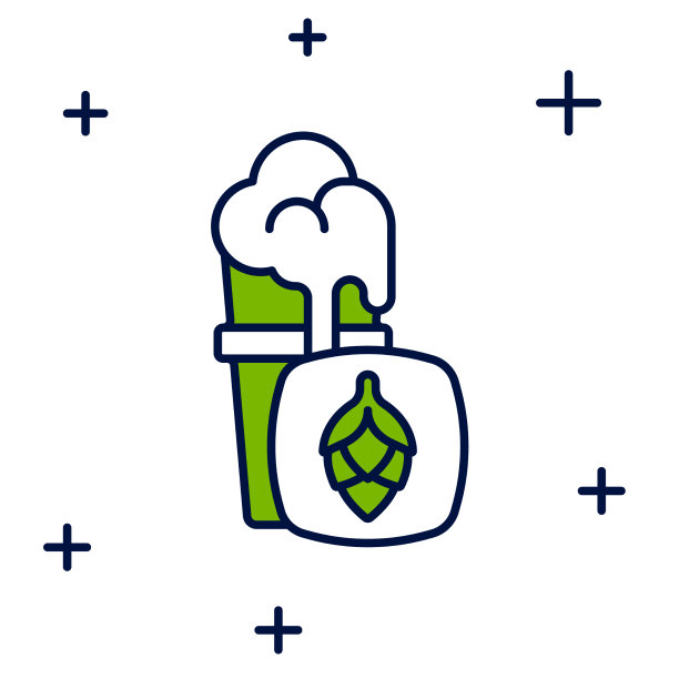 满轮廓杯啤酒图标孤立上图片下载