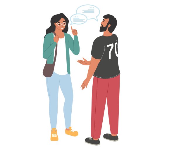 年轻的男女在一起聊天图片下载