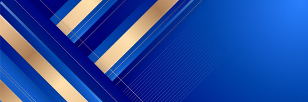 抽象多边形图案豪华深蓝色与金色图片下载