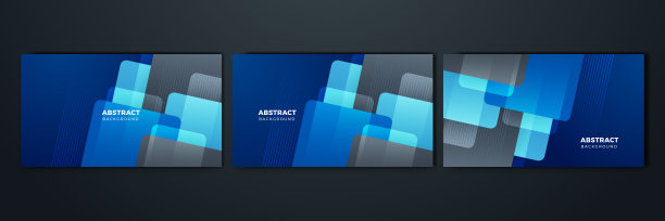 摘要蓝色灯光暗黑色金属重叠设计现代未来技术背景矢量插图。图片下载