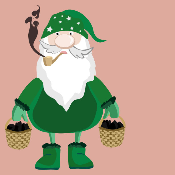 矢量-侏儒变体。模式。图片下载