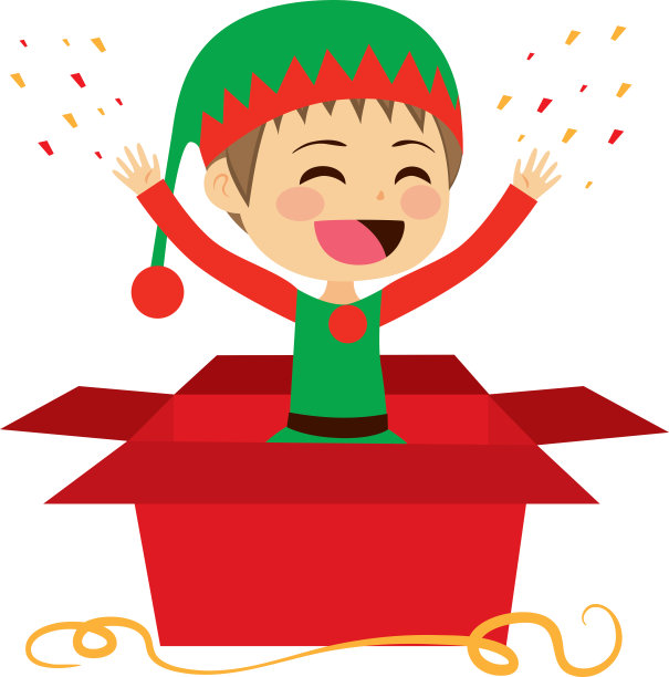 礼物圣诞精灵图片下载