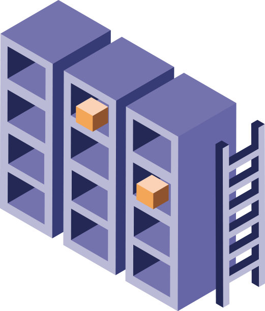 等距工业货架图片下载