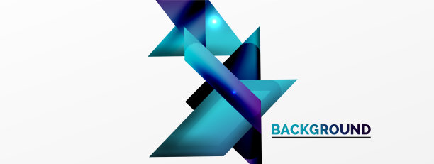 动态三维几何抽象背景图片下载