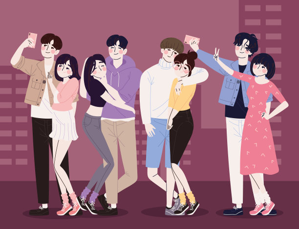 韩国夫妻角色图片下载