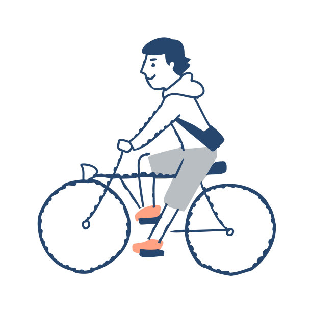 骑自行车的年轻人图片下载