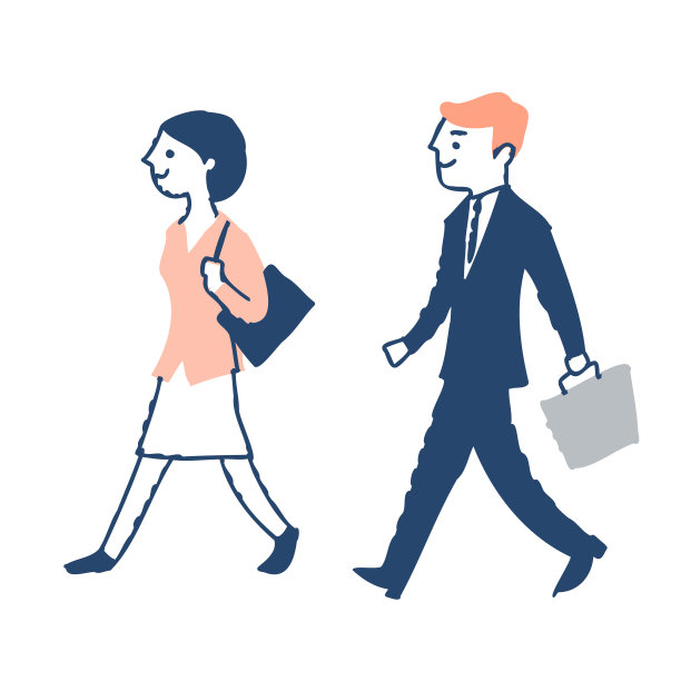 通勤的男男女女商人图片下载