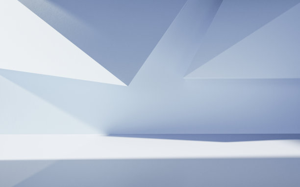 空建筑结构与几何结构，三维渲染。图片下载