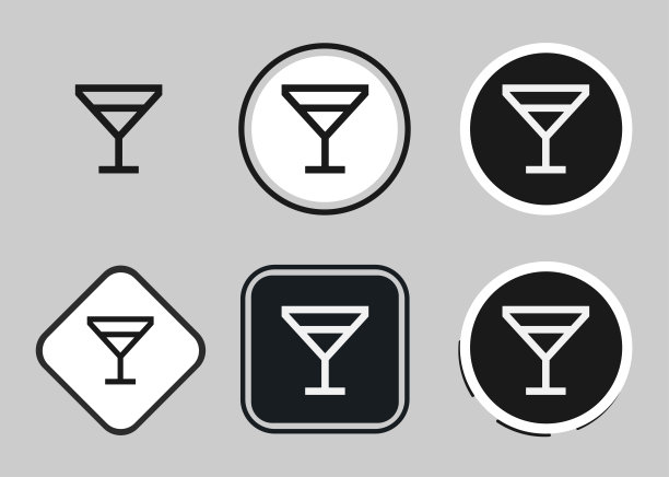 喝酒图标，网络图标设置，图标集合。简单的图片下载