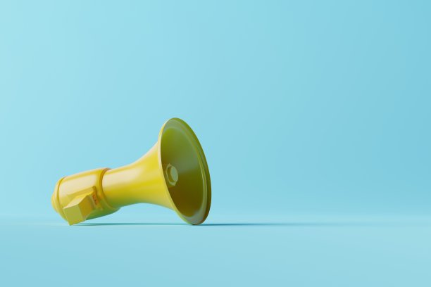 背景有扩音器。图片下载