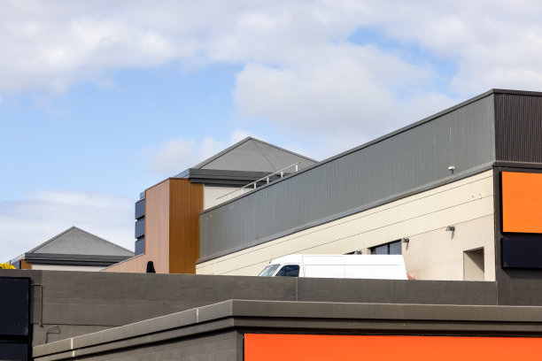 工业建筑特写，背景与复制空间图片下载