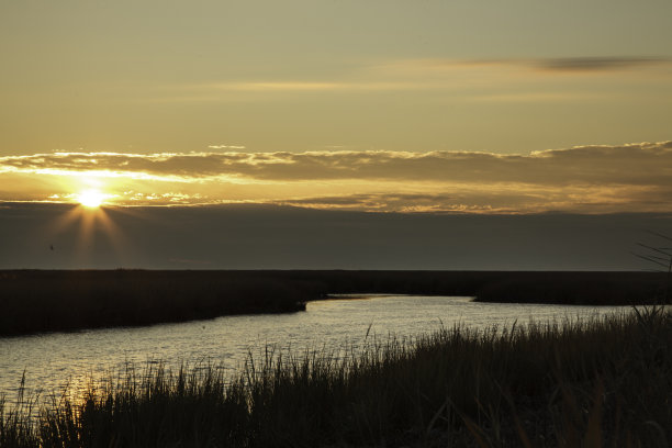 孟买胡克野生动物保护区的日落图片下载