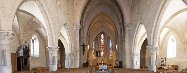 La Haye-du-Puits。圣约翰福音教堂。Manche。诺曼底图片下载