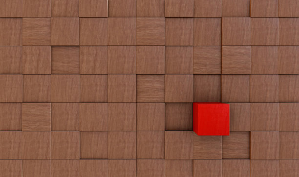 棕色木块里面的红色木块。差异，装饰，装饰理念图片下载