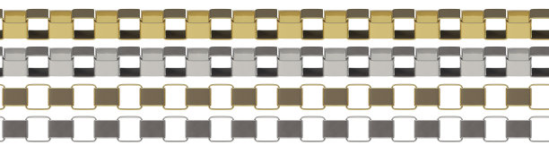 无缝抑制链隔离在白色背景3D插图图片下载