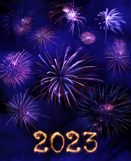 2023年，烟花闪耀新年图片下载