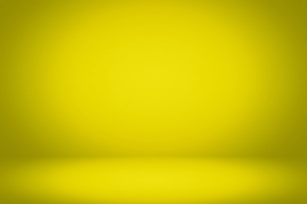 抽象渐变黄色工作室房间插图背景，适合产品展示和背景。图片下载