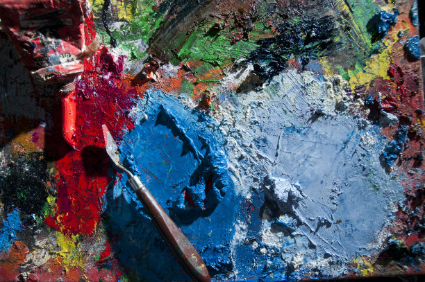 抽象油画背景图片下载