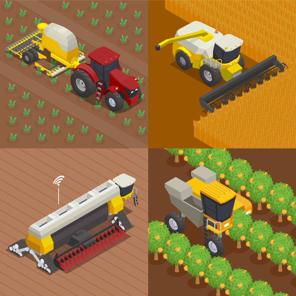 现代农业等距组成图片下载