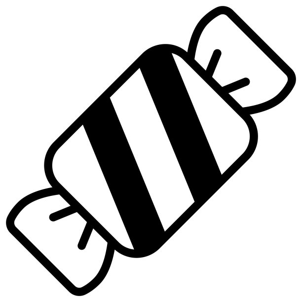 糖果图标，现代风格圣诞和新年线图标，孤立的冬季假期象征丑闻图标，现代风格圣诞和新年线图标，孤立的冬季假期符号图片下载