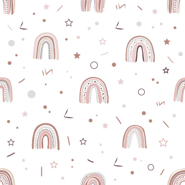 斯堪的纳维亚风格的彩虹图片下载