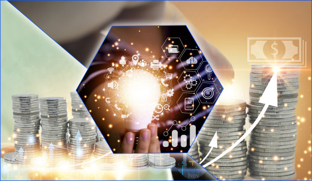 金融营销概念、商业背景和硬币图片下载