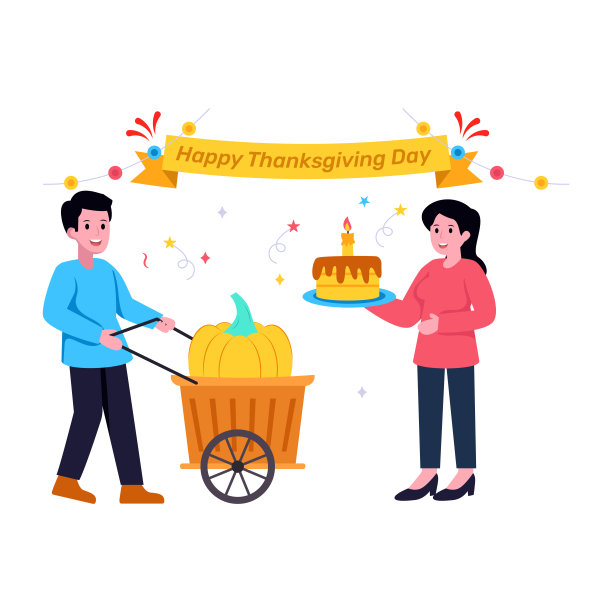 一个高质量的庆祝平面插图图片下载