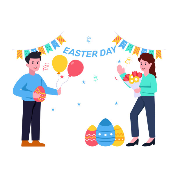 一个高质量的庆祝平面插图图片下载