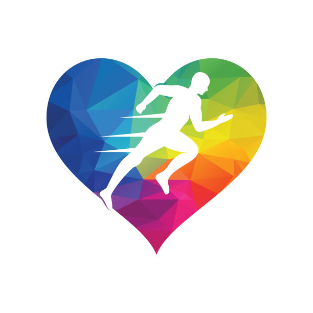 奔跑的人矢量符号。图片下载