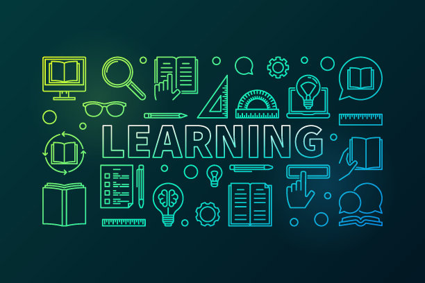 学习矢量彩色概念教育插图图片下载