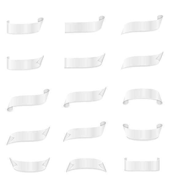 标签不干胶标签模板空白矢量插图图片下载