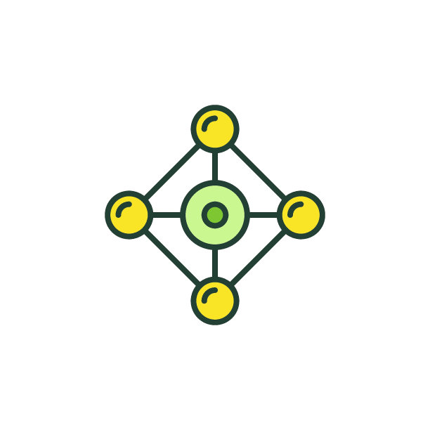 化学结构矢量概念彩色现代图标图片下载