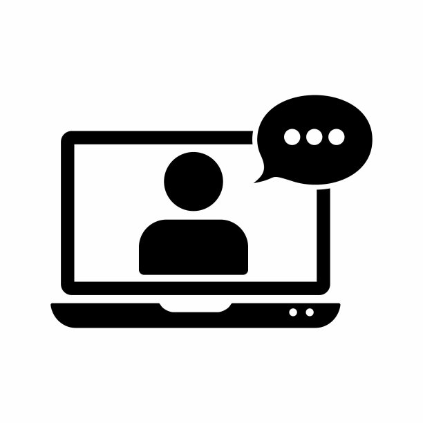 在线培训扁平风格图标图片下载