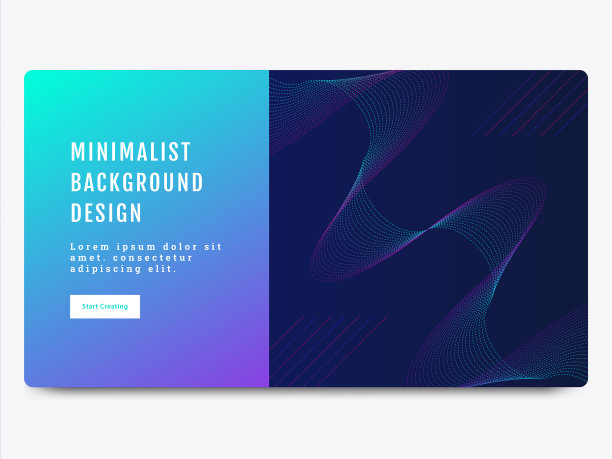 波浪设计背景，网页登陆页面模板图片下载