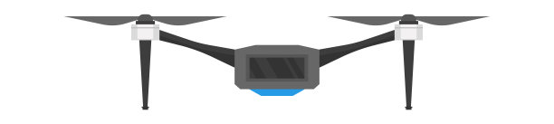 四轴飞行器无人机技术。矢量图图片下载