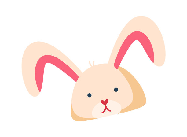 冬兔形状的帽子插画图片下载