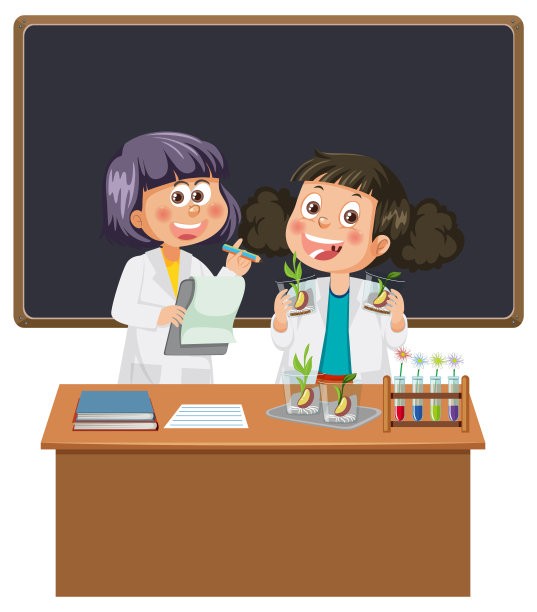 科学家孩子在做科学实验图片下载