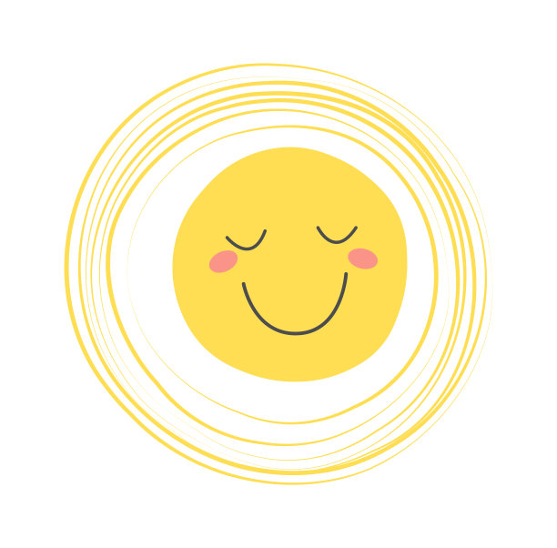 幼稚的太阳漫画。夏季图标。矢量图图片下载