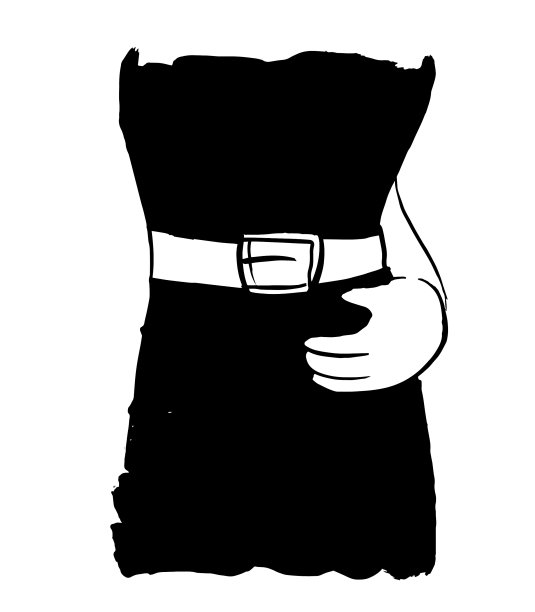 孕妇的身体，她的手放在她的腹部。图片下载