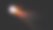 从太空坠落的彗星，火尾坠落的陨石。在黑色背景上，一颗小行星彗星进入地球大气层。三维渲染图片下载