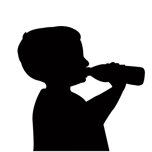 一个男孩头部轮廓向量图片下载